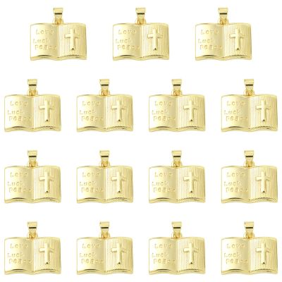 COGCHARGER 15-Piece Bible Book Charms for Jewelry Making