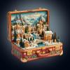 WOODBESTS Wooden Puzzle for Adults, Christmas Suitcase Puzzle, Unique Irregular Design, Gift for Puzzle Lovers (34 × 33.2 cm, 260 Pieces) view 1