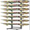 Floor-Standing Multi-Sport Equipment Organizer for Skis, Skateboards, and Scooters view 1