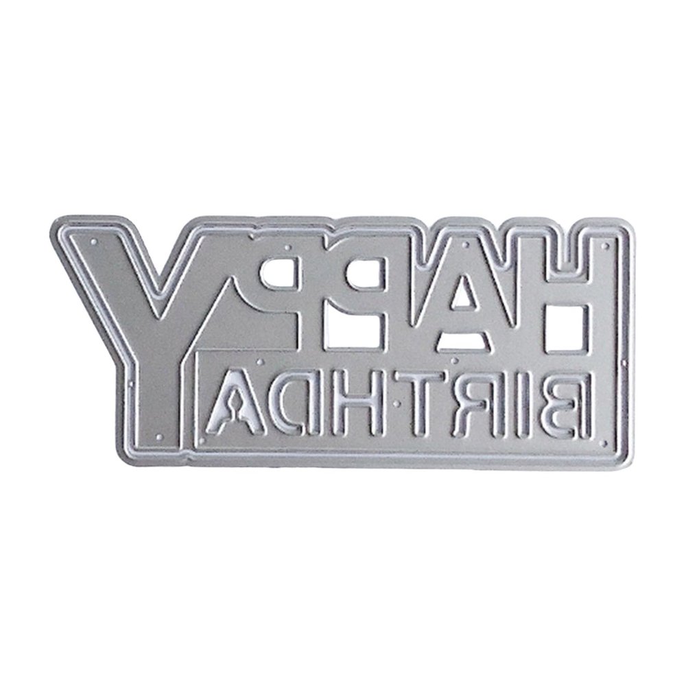 KHZen Metal Die Cut Birthday Stencils