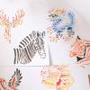6 PCs Animal Series Stencils view 3