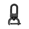 Removable Swivel Snap Hook with Screw Bar - Black L view 2
