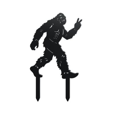 WADORN Decorative Metal Garden Stake with Bigfoot