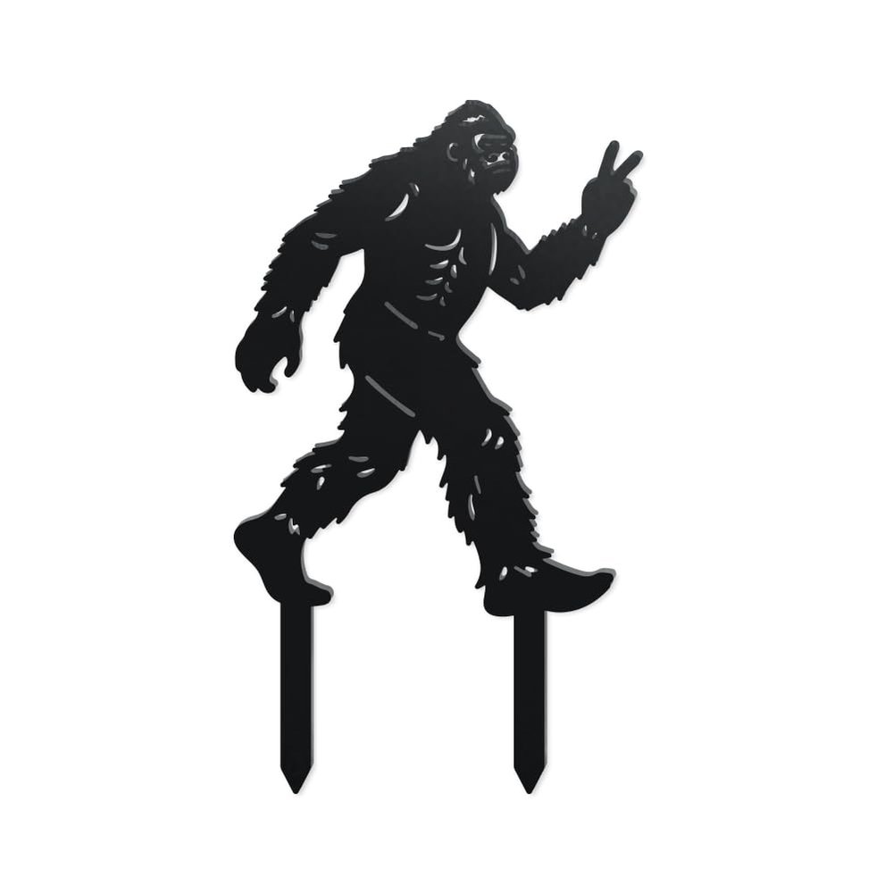 WADORN Decorative Metal Garden Stake with Bigfoot