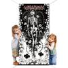 WADORN Skull Flower Banner Background view 2