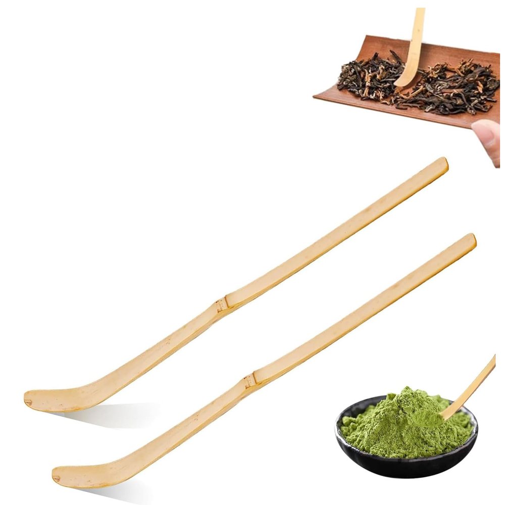Yuannee Matcha Spoon, 2 PCS Bamboo Chashaku