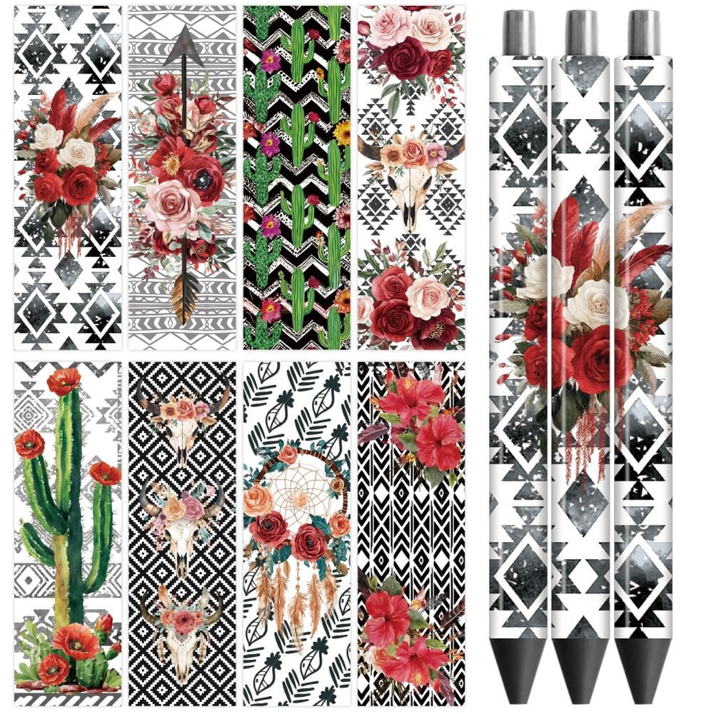 Peacoblue 48-Piece UV DTF Bookmark Set