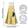 WADORN 2-Pack Yellow Towels with Lemon Cat view 2