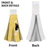 WADORN 2-Pack Yellow Towels with Lemon Cat view 4