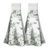 WADORN 2-Pack Chinoiserie Green Kitchen Towels view 1