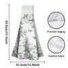 WADORN 2-Pack Chinoiserie Green Kitchen Towels view 2