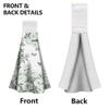 WADORN 2-Pack Chinoiserie Green Kitchen Towels view 4