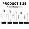 Mini Safety Pins Set - 300 Pcs view 2