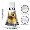 WADORN 2-Pack Sunflower Bee Kitchen Towels view 2