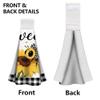 WADORN 2-Pack Sunflower Bee Kitchen Towels view 4