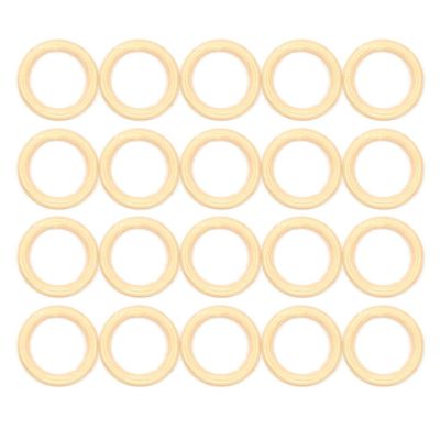 Round Natural Wood Rings