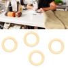 Round Natural Wood Rings view 2