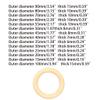 Round Natural Wood Rings view 3