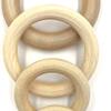 Round Natural Wood Rings view 4