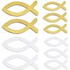 48 Wooden Fish Decorations, 2 Sizes view 1
