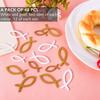 48 Wooden Fish Decorations, 2 Sizes view 3