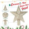 Christmas Ornaments Set, 32 Mini Gold and White Balls with Star view 4