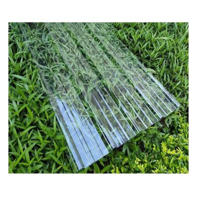 Transparent Corrugated FRP Roofing Panels, Weatherproof, Impact-Resistant, Flame-Retardant, 3-Pack