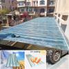 Transparent Corrugated FRP Roofing Panels, Weatherproof, Impact-Resistant, Flame-Retardant, 3-Pack view 3