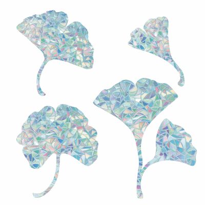 GORGECRAFT 16-Piece Leaf Window Stickers