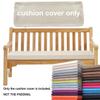 Yekuhe Bench Cushion Cover with Zipper, Removable and Washable, Light Gray, 150 x 30 x 5 cm view 2