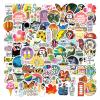 Aesthetic Doodle Sticker Set, 100 Mix Design Stickers for Scrapbooking, Journals, Laptops & Gifts | Kid-Friendly Stickers (Waterproof, Scratch-Resistant) view 1