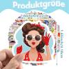 Aesthetic Doodle Sticker Set, 100 Mix Design Stickers for Scrapbooking, Journals, Laptops & Gifts | Kid-Friendly Stickers (Waterproof, Scratch-Resistant) view 2
