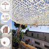 SAYEYBU Woodland Camouflage Netting, Military Camouflage Net, Beige, 10 x 18 m view 4