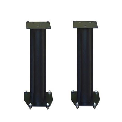 Adjustable Metal Speaker Stands, Pair, 60 cm, with Shelf