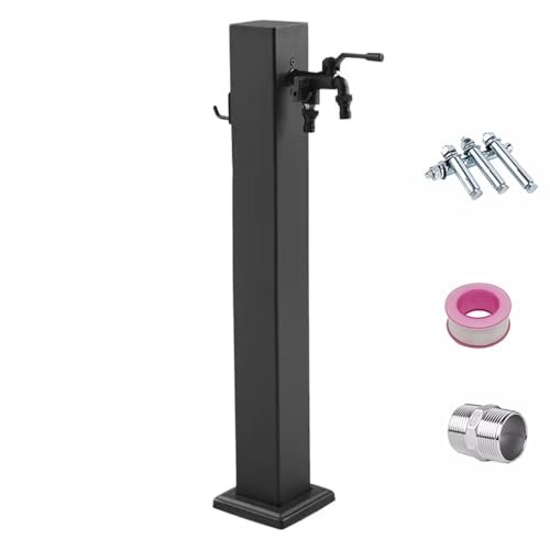 CCKUYT 304 Stainless Steel Outdoor Water Column Faucet, Freestanding Garden Hydrant