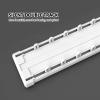 Quiet Aluminum Curtain Track, Concealed Ceiling-Mount Double Track with Rollers, 4.1 m (13.5 ft) view 3