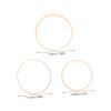 Plastic Craft Rings, Khaki-Colored Frames, 12 Pieces view 2