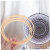 Plastic Craft Rings, Khaki-Colored Frames, 12 Pieces view 4