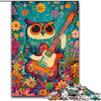 Owl Playing Guitar Puzzle, 1,000 Pieces, 26 x 38 cm