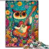 Owl Playing Guitar Puzzle, 1,000 Pieces, 26 x 38 cm view 1