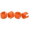 Bike Front and Rear Fork Anti-Collision Rubber Protective Rings, Chain Guard Stickers, Colorful, Durable, Easy to Install, 4-Piece Set (Orange) view 2
