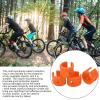 Bike Front and Rear Fork Anti-Collision Rubber Protective Rings, Chain Guard Stickers, Colorful, Durable, Easy to Install, 4-Piece Set (Orange) view 3