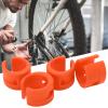 Bike Front and Rear Fork Anti-Collision Rubber Protective Rings, Chain Guard Stickers, Colorful, Durable, Easy to Install, 4-Piece Set (Orange) view 4