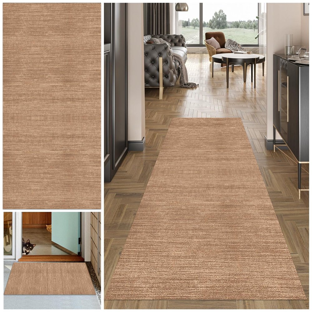 MXOUAJ Washable Non-Slip Runner Rug for Hallways and Kitchens, 40 x 60 cm