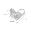 BESTYASH 10-Piece Transparent Acrylic L-Brackets, Thick L-Shaped Shelf Supports view 2