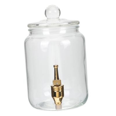 ULTECHNOVO Transparent Glass Storage Jar with Airtight Lid