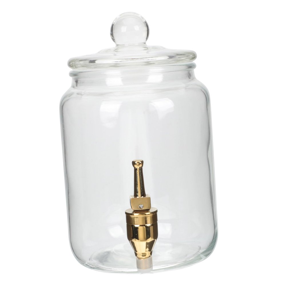 ULTECHNOVO Transparent Glass Storage Jar with Airtight Lid