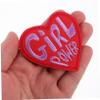 SEWACC 2 Pack Red Heart-Shaped Embroidered Iron-On Patches view 3