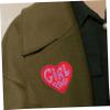 SEWACC 2 Pack Red Heart-Shaped Embroidered Iron-On Patches view 4