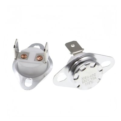 KSD302 16A 250V Ceramic Temperature Switch/Thermostat, 40–180°C, Normally Open, 45°C